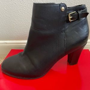 Black Leather Ankle Boot
